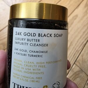 24K Gold Black Soap Luxury Cleanser